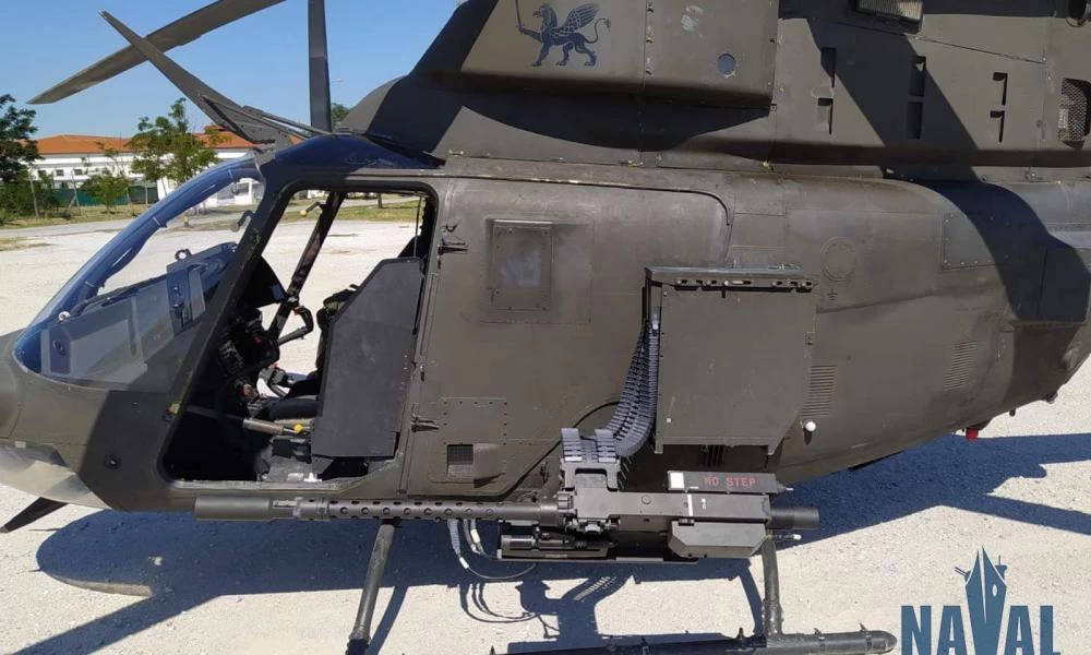 ''Eφιάλτης'' για τους Τούρκους τα Kiowa: Εξοπλίζονται με βαρύ πολυβόλο για αποστολές αναγνώρισης σε Έβρο-Aιγαίο